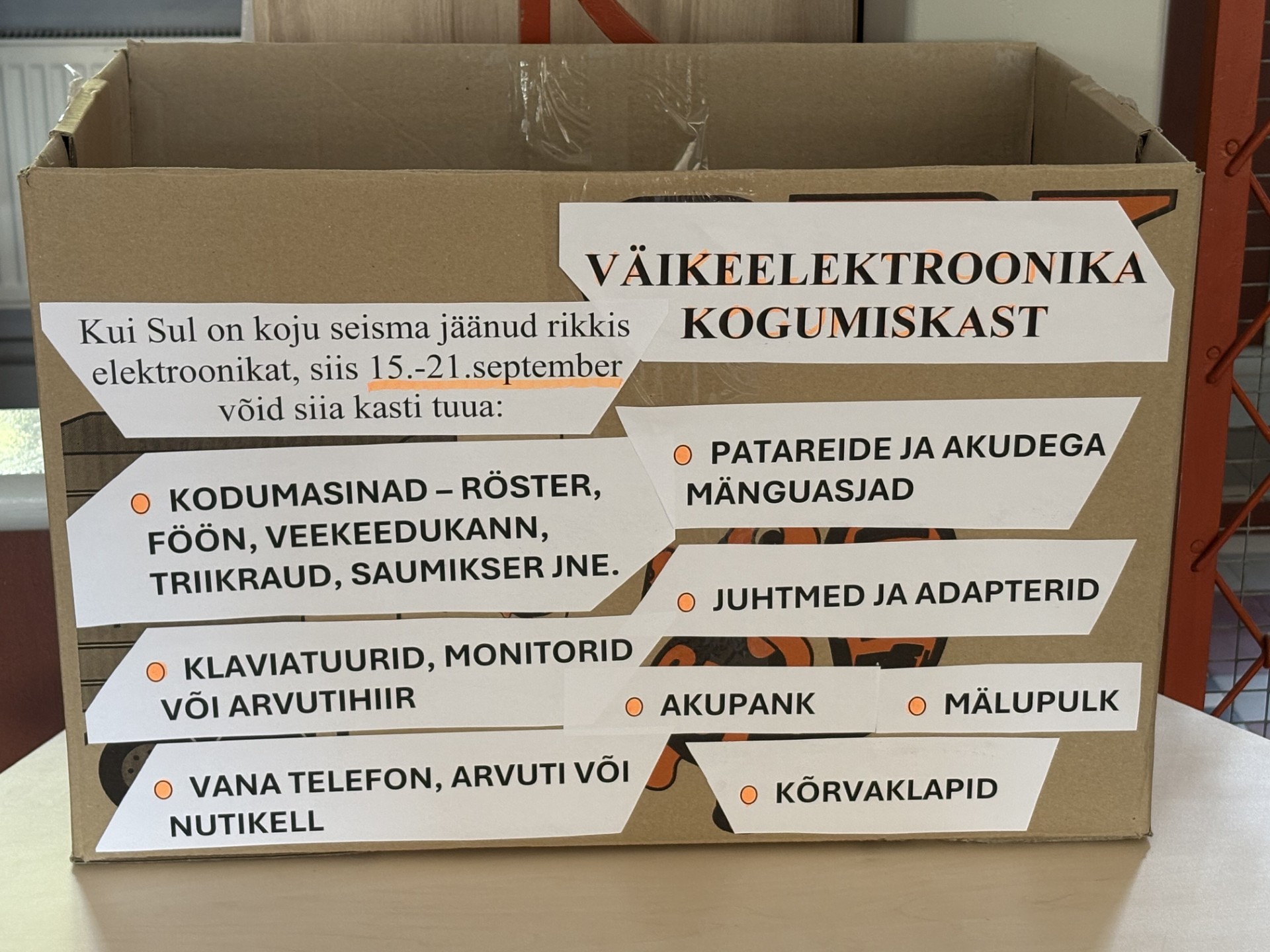 Teeme kodud rikkis väikeelektroonikast tühjaks