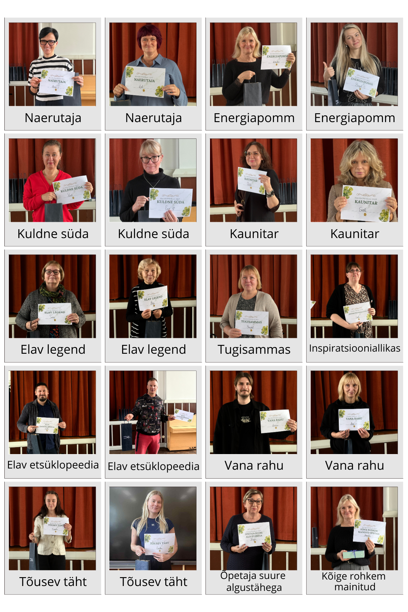 Tunnustasime kolleege