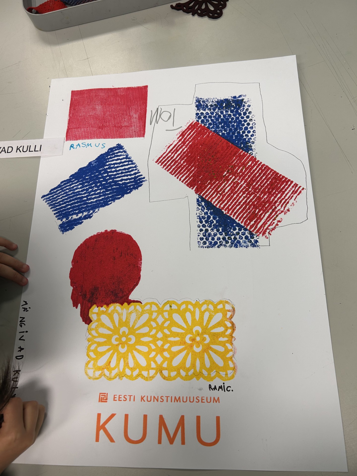 2.c klass KUMU ateljees