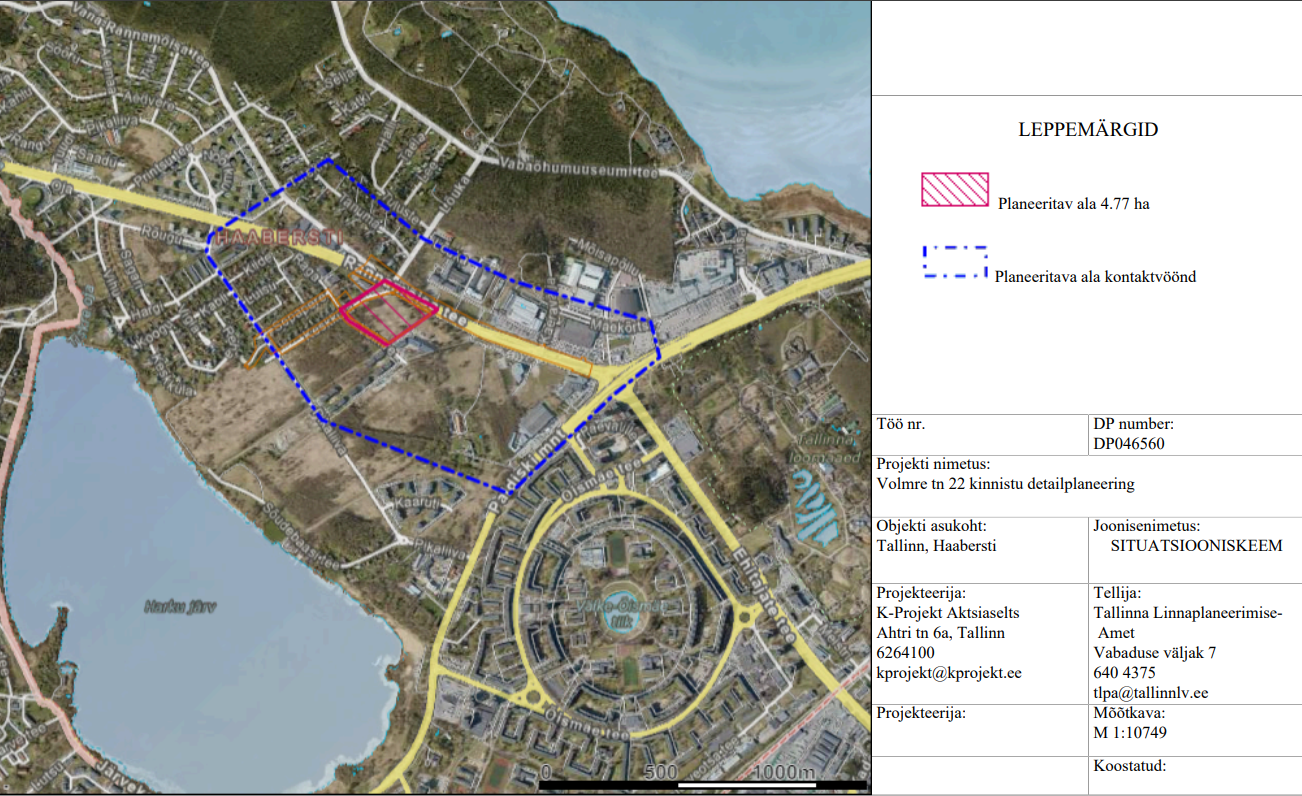 Volmre tn 22 situatsiooniskeem
