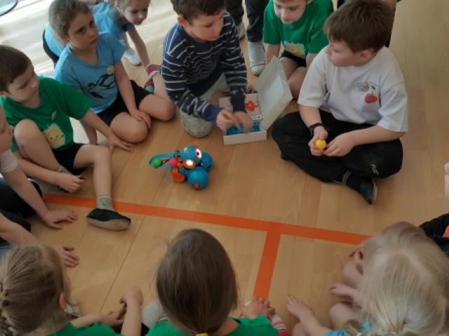 Kevadviktoriin Bee-Bot ja Blue-Bot minirobotidega kevadet otsimas ja tarkust kogumas.jpg