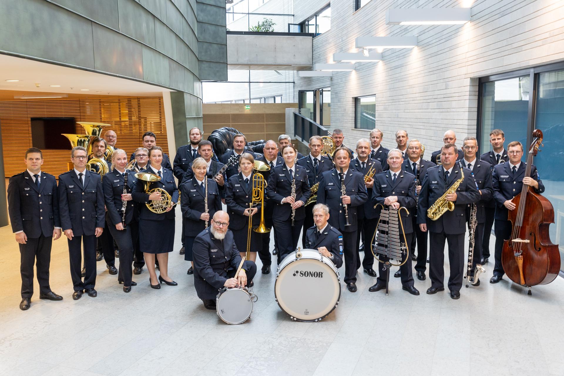 Tallinna politseiorkester. Foto: Liis Reiman