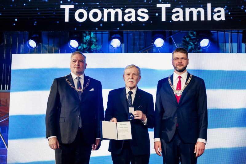 Teenetemärkide üleandmise tseremoonia ja linnapea vastuvõtt Lillepaviljonis 14.05.2025 Toomas Tamla Foto Ellen Rudi