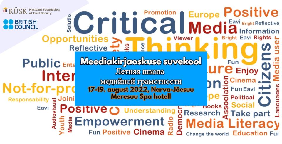 Meediakirjaoskuse suvekool 2022.