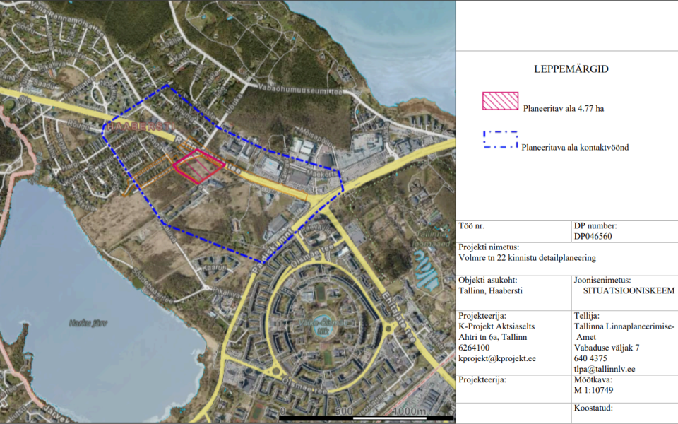 Volmre tn 22 situatsiooniskeem