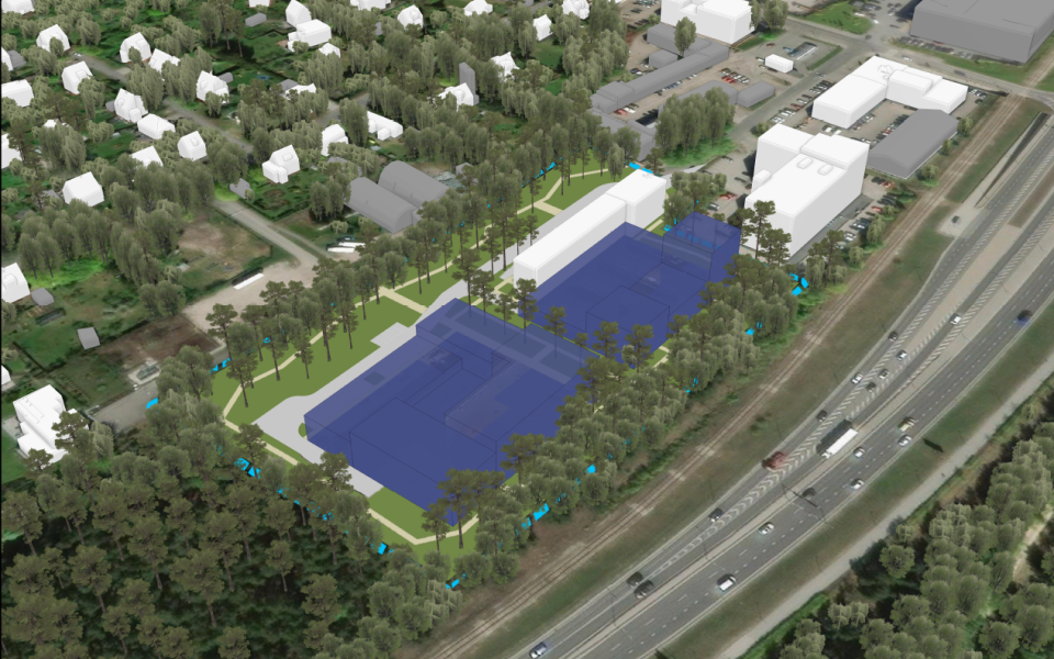 iduri tn 7, Siduri tn 8 ja Siduri tn 9 kinnistu detailplaneering. illustratsioon Skepast &Puhkim